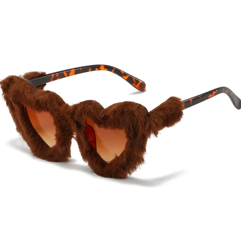 Doll Vibes Retro Heart Shaped Sunglasses