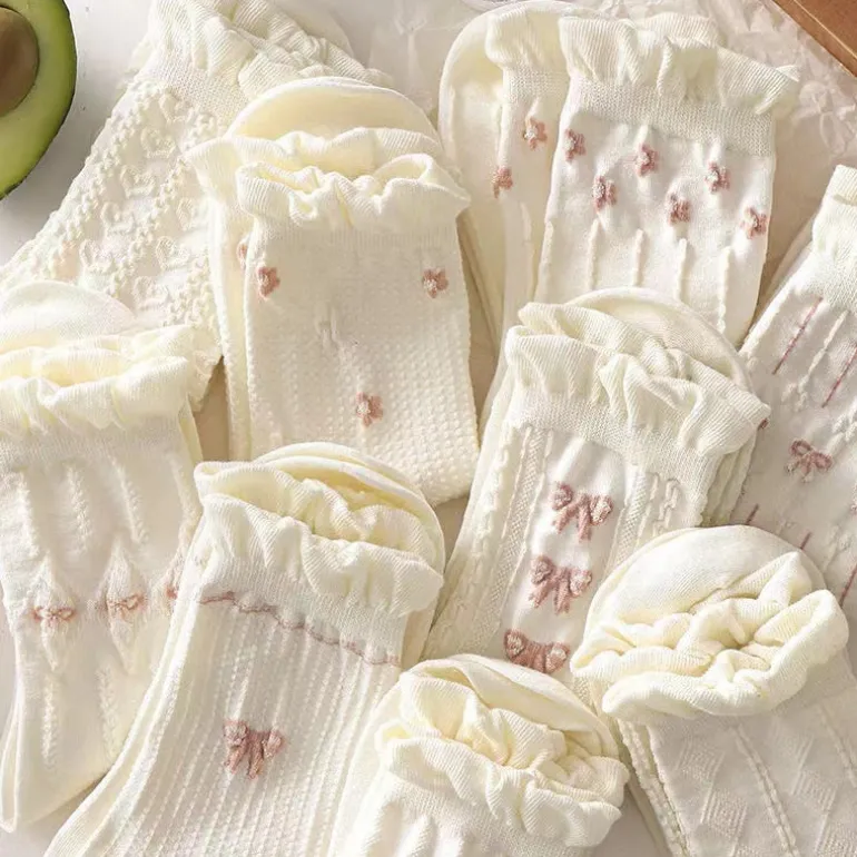 Dollette Floral Lace Socks