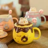 Donut Cat Ceramic Mug