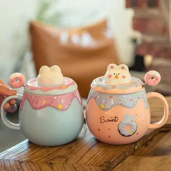 Donut Cat Ceramic Mug