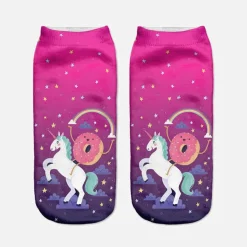 Donut Unicorn Socks