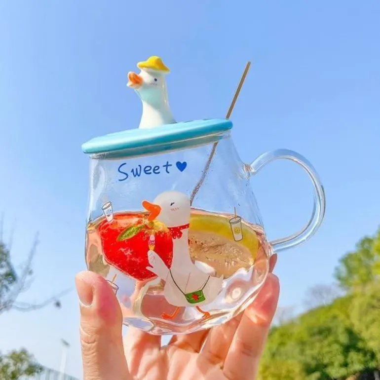 Duck Duck Goose Mug With Lid