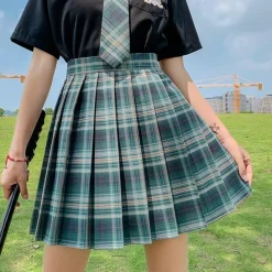 Electric Plaid Skirt (17 Colors)