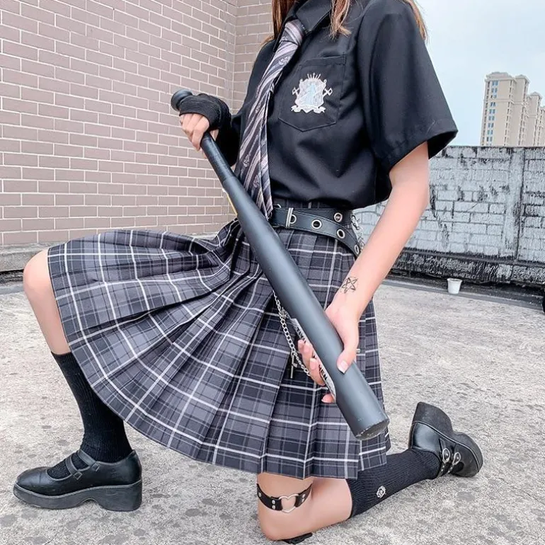 Electric Plaid Skirt (17 Colors)