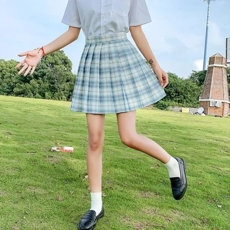 Electric Plaid Skirt (17 Colors)