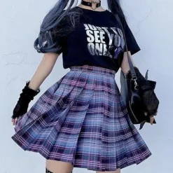 Electric Plaid Skirt (17 Colors)