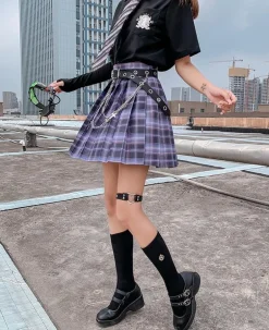 Electric Plaid Skirt (17 Colors)