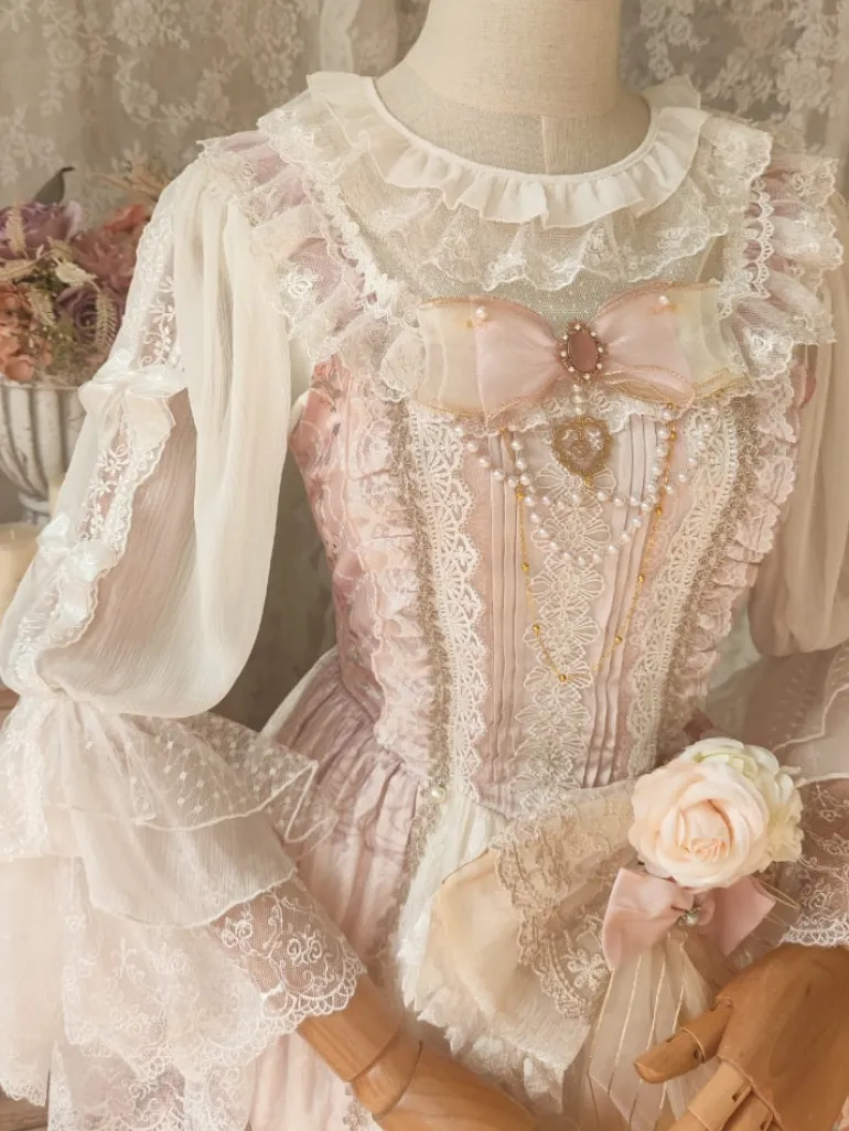 Elegant Victorian Ruffled Blouse