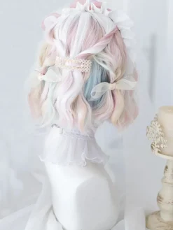 Elegant Watercolor Short Bob Wig
