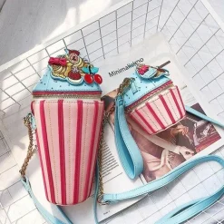 Embroidered Cupcake Handbag