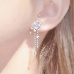 Ethereal Moon Dangle Earrings