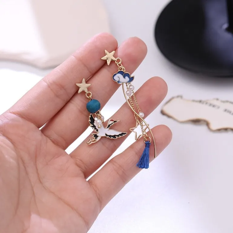 Ethereal Moon Dangle Earrings