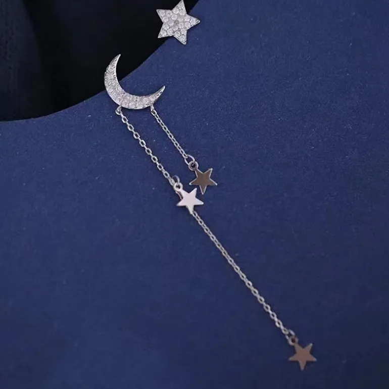 Ethereal Moon Dangle Earrings
