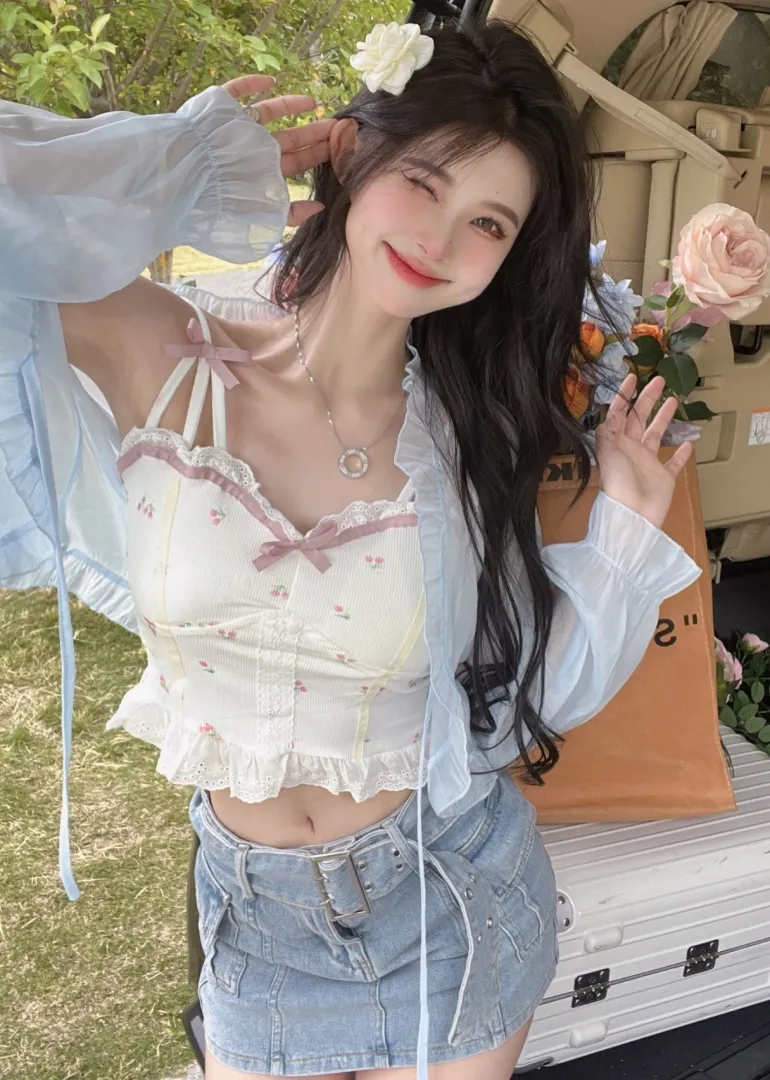 Fairy Cherry Bustier Crop