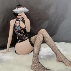 Floral Cheongsam Dress