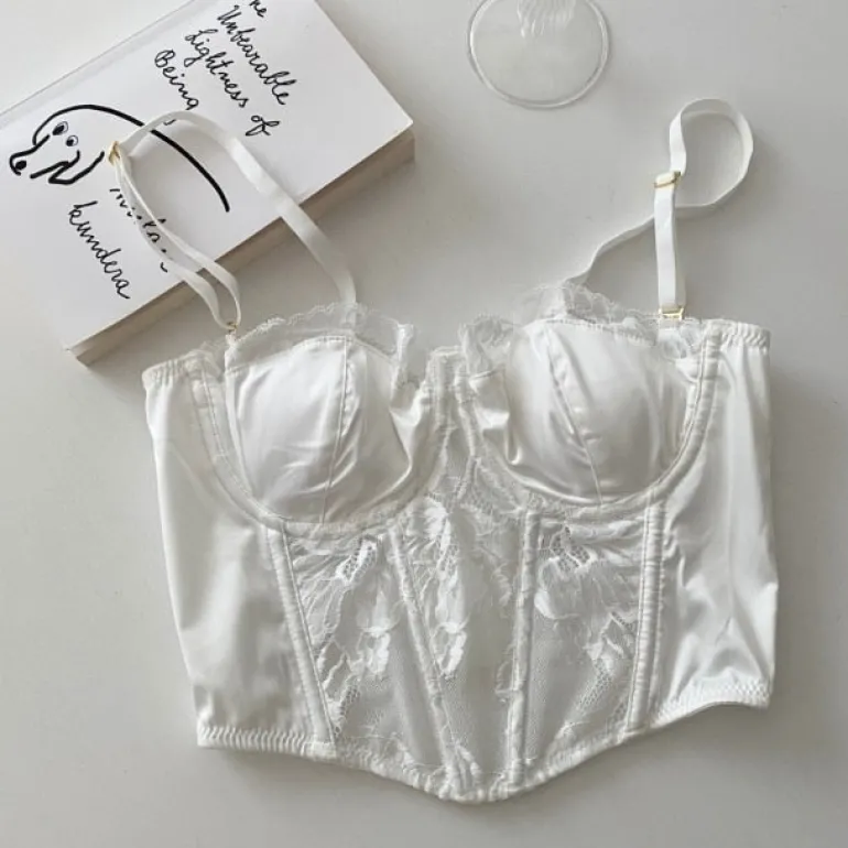 Floral Embroidered Bustier