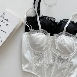 Floral Embroidered Bustier