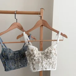 Floral Embroidered Bustier