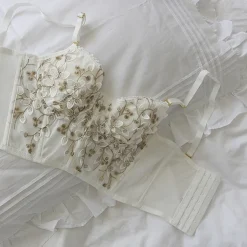 Floral Embroidered Bustier