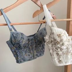 Floral Embroidered Bustier