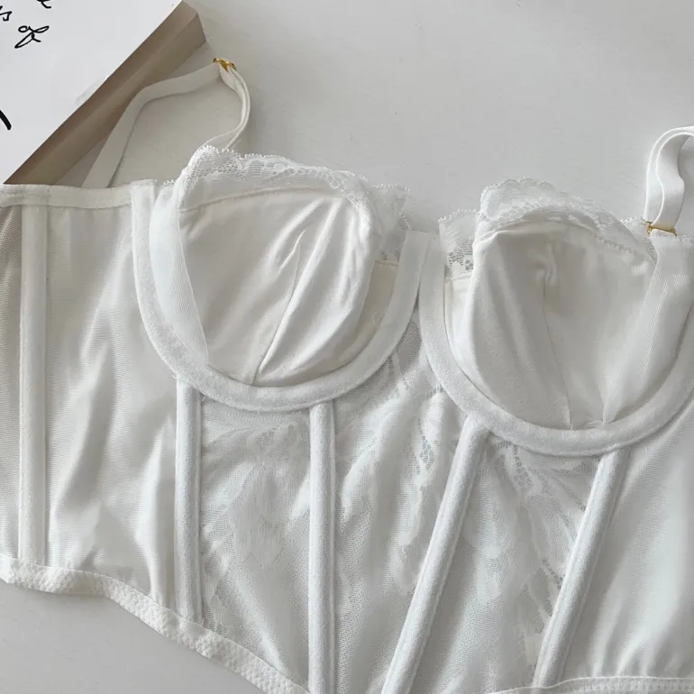 Floral Embroidered Bustier