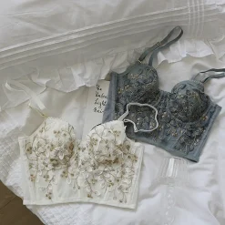 Floral Embroidered Bustier