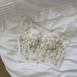 Floral Embroidered Bustier
