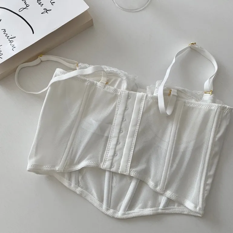 Floral Embroidered Bustier