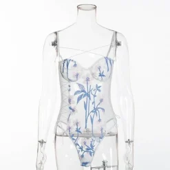 Floral Mesh Bodysuit