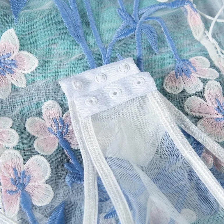 Floral Mesh Bodysuit
