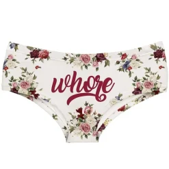 Floral Wh*re Panties