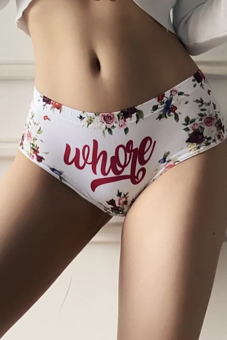 Floral Wh*re Panties