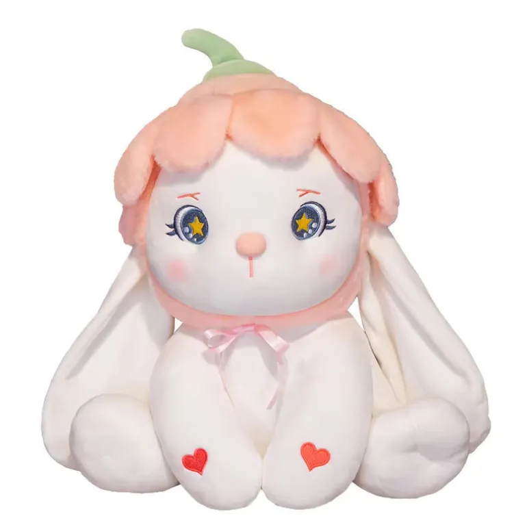 Flower Bonnet Bunny Plush