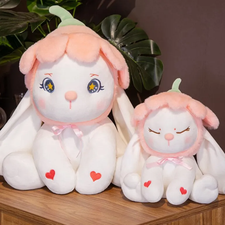 Flower Bonnet Bunny Plush