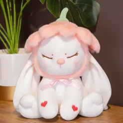 Flower Bonnet Bunny Plush
