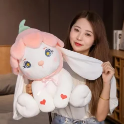 Flower Bonnet Bunny Plush