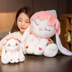 Flower Bonnet Bunny Plush