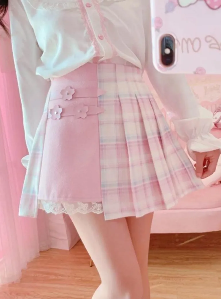 Flower Princess Patchwork Skirt
