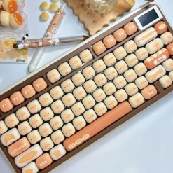 Fluffy Bread Bun Keycaps Set