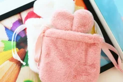 Fluffy Bunny Drawstring Bag