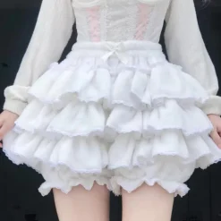 Fluffy Ruffled Bloomer Pants