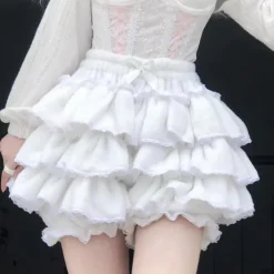 Fluffy Ruffled Bloomer Pants
