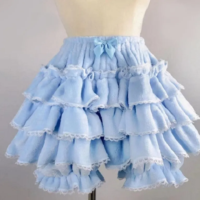 Fluffy Ruffled Bloomer Pants