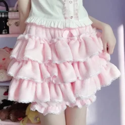 Fluffy Ruffled Bloomer Pants