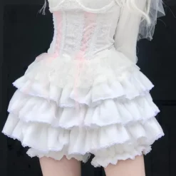 Fluffy Ruffled Bloomer Pants