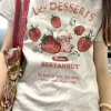 French Strawberry Bunny Tee