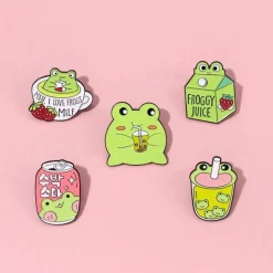 Froggy Juice Enamel Pins