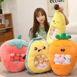 Fruit and Animal Plush Bags