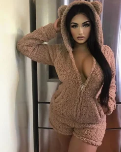 Furry Baby Bear Bodysuit