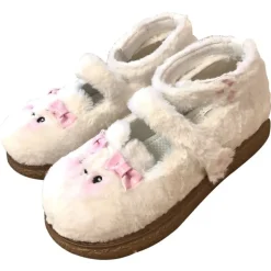 Fuzzy Bear Mary Janes